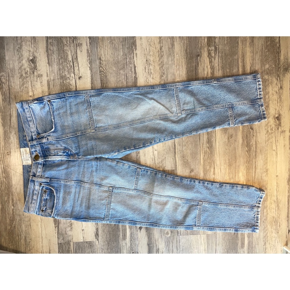 Current/Elliott Light Wash Patchwork Jeans - image 3